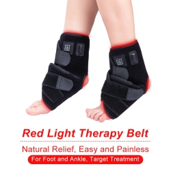 MYACUC 1PCs Light Therapy Foot Ankle Strap, 660Nm & 850Nm Light Therapy for Feet Leg Wrist Pain Relief, Light Wrap Infra Lamp Pad In Red