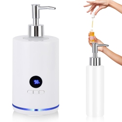 MYACUC Massage Oil Warmer, Electric Lotion Warmer Bottle, Digital Display, Rapid Heating, Automatic Massage Oil Warmer for Home Salon Spa Massage