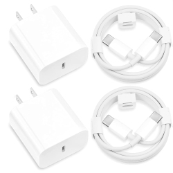 KROLEAR 2 Pack Of 20W Fast Iphone Charger Fir Iphone 15 And 16 Series, 20W Fast Wall Charger Power Adapter for Ipad Pro 12.9/11 Inch, for Ipad Air
