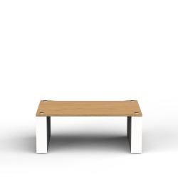 BLOK HIFI Blok Stax 2G - 220 Shelf Component (9 3/16" High) - Satin White/natural Ash