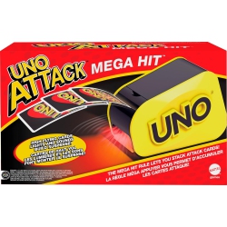 PETGINHOME Mattel Games Uno Attack Card Game for Family Night With Card Launcher Featuring Lights & Sounds, Plus Mega Hit Rule