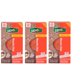 SENSO Masala Chai (Unsweetened)- Pack Of 3 (Total 30 Sticks)