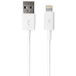LOGiiX Sync & Charge Jolt Shortie 0.3m (1 ft.) USB-A to Lightning Cable - White