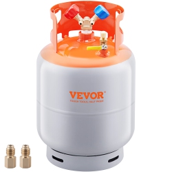 VEVOR 50 Lbs Capacity Refrigerant Recovery Tank, 400 Psi Portable Cylinder Tank \w Y-Valve for Liquid/vapor, High-Sealing Recovery Can For
