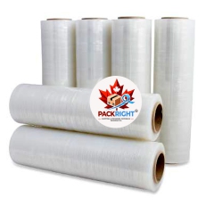 PACKRIGHT Industrial Grade Heavy Duty Clear Stretch Wrap Film - 6 Roll/case - 19.6 Inches X 1420Ft