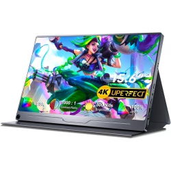 UPERFECT 15.6" 4K HDr Ips Monitor Uhd Screen Second Monitor No Frame for Switch