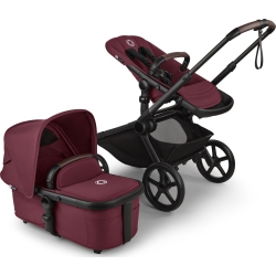 BUGABOO Kangaroo Complete Stroller - Dark Cherry On Frame In Black