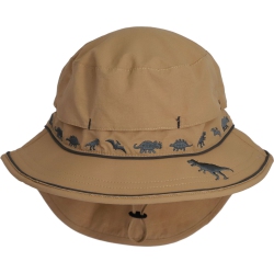 CALIKIDS Quick Dry Beach Hat With Flap (Uv 50+) - (M, 12-18 Months) In Sand
