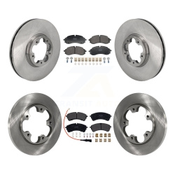 TRANSIT AUTO Front Rear Brake Rotor Semi-Metallic Pad Kit for Ford Transit-250 Transit-350 Transit-150 K8F-104162