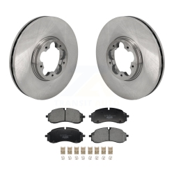 TRANSIT AUTO Front Brake Rotors Ceramic Pad Kit for Ford Transit-250 Transit-350 E-Transit Transit-150 K8T-104685