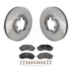 TRANSIT AUTO Front Disc Brake Rotor & Semi-Metallic Pad Kit for Ford Transit-250 Transit-350 E-Transit K8F-104242