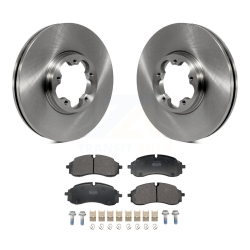 TRANSIT AUTO Front Disc Brake Rotor & Semi-Metallic Pad Kit for Ford Transit-250 Transit-350 E-Transit K8F-104241