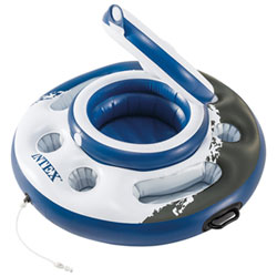 Intex Mega Chill Inflatable Floating Cooler - Blue/Grey