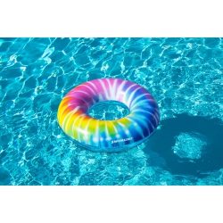 SWIMLINE Inflatable Spiral Tie Dye Swimming Pool Ring - 36.5