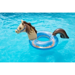 SWIMLINE Inflatable Hobby Horse Glitter Swimming Pool Ring - 60