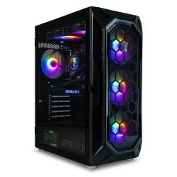 VIPRTECH Ghost 4.0 Liquid-Cooled PC - Amd Ryzen 7 (4.4Ghz Turbo), Rtx 5060 Ti 8GB, 16GB Ddr4 3200, 1Tb Nvme SSD, Vr-Ready, Streaming, Win 11, Gaming