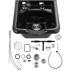 VEVOR Shampoo Bowl, Abs Plastic Shampoo Sink for Salons And Home, Easy to Clean And Install Salon Shampoo Bowls, Shampoo Sink for Spa Center