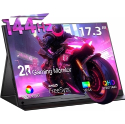 UPERFECT 17.3" 144Hz Portable Monitor 2K 17.3" 144Hz Gaming Monitor Amd Freesync Qhd HDr Screen USB C
