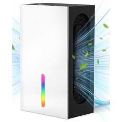 MYACUC Home Dehumidifier With Drain Hose, Day & Sleep Modes, Auto Shut-Off, Led Light, Ideal for Bedrooms, Bathrooms, Rvs, And Basements