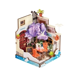 ROBOTIME 124-Pieces 3D Wooden Puzzle Diy Sea Holiday Restaurant