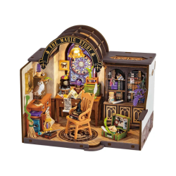 ROBOTIME 267-Pieces 3D Wooden Puzzle Diy The Magic Study Miniature House