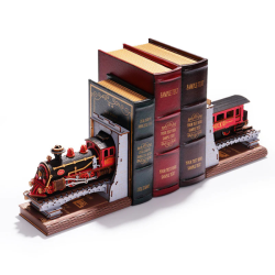 ROBOTIME 313-Pieces 3D Wooden Puzzle Diy Century Train Book Nook