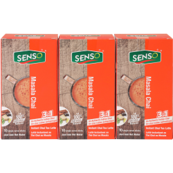 SENSO Masala Chai (Sweetened) - Pack Of 3 (Total 30 Sticks)