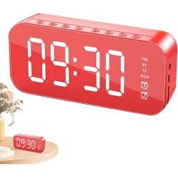 GREEN SCENIC Led Screen Alarm Digital Clock Bedroom Loud Alarm Clock, Dimming, USB Charging, Bedside Digital Clock With Led Display (Red)