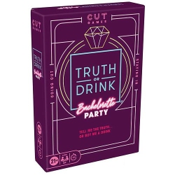 CUT GAMES Truth Or Drink: Bachelorette Party 2+ Players, Ages 21+, 30+ Minutes