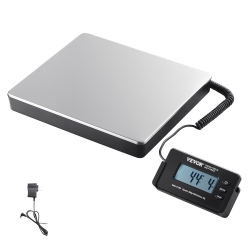 VEVOR 440 Lbs X 1.7 OZ. Digital Shipping Scale, Heavy Duty Postal Scale \w Timer, Tare Function, HD Lcd Screen Portable Package Scale for Luggage
