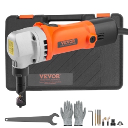 VEVOR 550W Sheet Metal Nibbler, Powerful 2200 Rpm High Speed, 360 Degree Rotation Electric Nibbler Metal Cutter, Straight Curve And Circle Cutting
