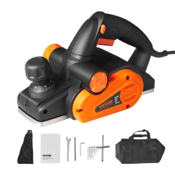 VEVOR 3-1/4" Width Corded Electric Hand Planer, 16500 Rpm High-Speed Powerful Electric Handheld Planers for Woodworking, Wood Chamfer Diy, Smooth
