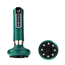 GREEN SCENIC Electric Cupping Massager Vacuum Suction Scraping Fat Removal Whole Body Health Scraping Infrared Heating Weight Loss Massage