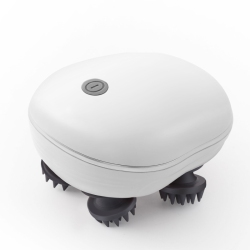 GREEN SCENIC Electric Smart Head Scalp Massager Health Care Relaxation Neck Body Massage Kneading Vibrator Light Nourishing Hair_White In Red