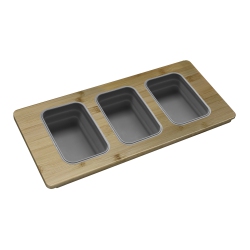 STYLISH Over The Sink Serving Board With 3 Containers