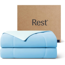 REST ® Evercool® Cooling Comforter, Good Housekeeping Award Winner for Hot Sleepers, All-Season Lightweight Blanket