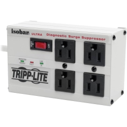 TRIPP LITE Isobar4Ultra Surge Protector, Metal 4 Outlet, 6Ft Cord, 3330 Joules