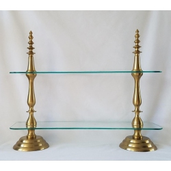 ELEGANCE Anastasia Rectangular 2-Tier Tray-21" High, Tray:26X7