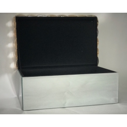 ELEGANCE Mirrored Jewelry Organizer 3 Compartments