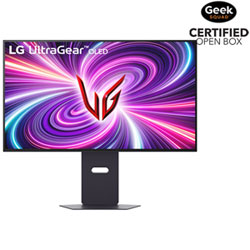 Open Box - LG UltraGear 32" 4K UHD 240Hz 0.03ms GTG OLED LED G-Sync FreeSync Gaming Monitor (32GS95UV-B) - Purple Grey