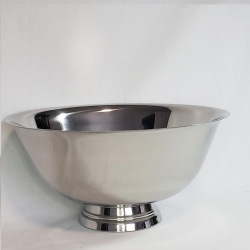 ELEGANCE Stainless Steel Footed Serving Bowl 11.75