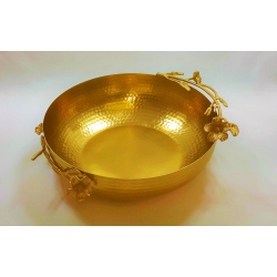 ELEGANCE Eldora Salad Bowl - Satin In Gold