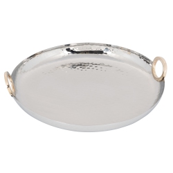 ELEGANCE Hamilton Round Tray - Stainless Steel