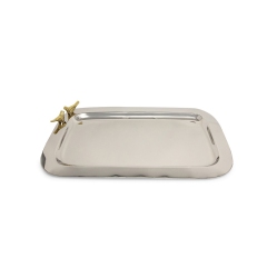 ELEGANCE Love Birds Rectangular Tray: 16.75 X 12