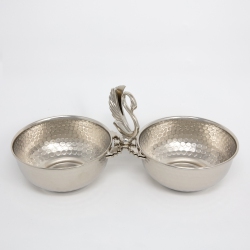 ELEGANCE Swan Double Bowl - 9 1/2 X 4 1/4 X 5