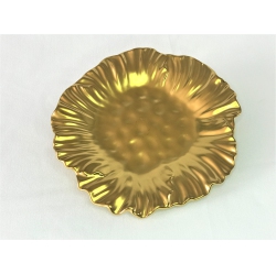 ELEGANCE Botanic Collection Titanium Porcelain Sunflower Plate 10.25