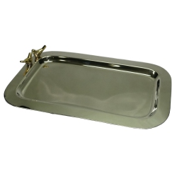 ELEGANCE Love Birds Rectangular Tray 15.25 X 9