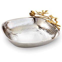 ELEGANCE Butterfly Square Bowl In Gold