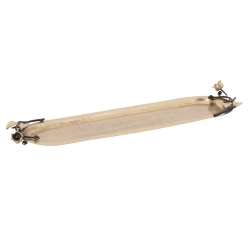ELEGANCE Eleanor Oblong Tray - Satin In Gold