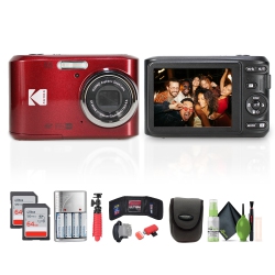 KODAK Pixpro Fz45 Digital Camera In (Fz45Rd) Bundle With Accessories In Red